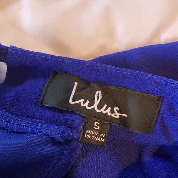 Lulus Love of Mine Royal Blue Halter Swing Dress Small - Picture 2 of 4
